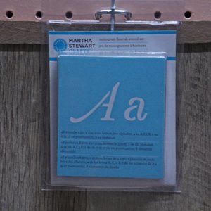 Martha Stewart Crafts, Monogram Flourish Stencil, Set of 48 Stencils